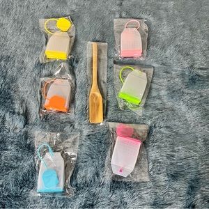 Silicone Tea Infuser, 6 Pack Loose Leaf Tea Filter Bags Strainer with Spoon